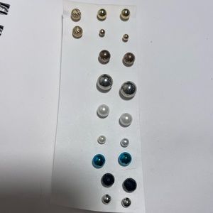 Ball Stud Earrings (10 pairs)
